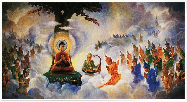 Kinh điển Phật giáo, cả hai hệ Nguyên thủy và Đại thừa đều đồng nhất về giáo lý ba cõi: Dục giới, Sắc giới và Vô sắc giới.