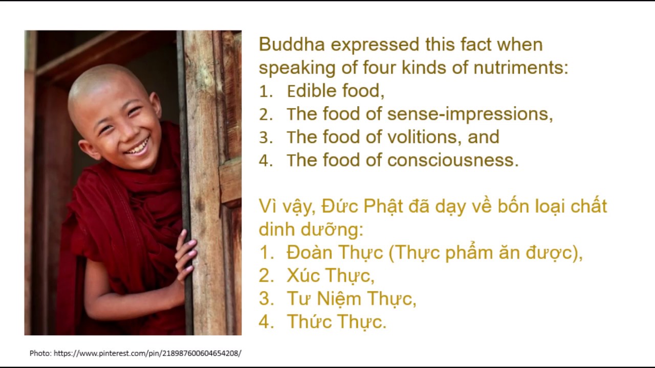 4 loại thức ăn trong Phật Giáo